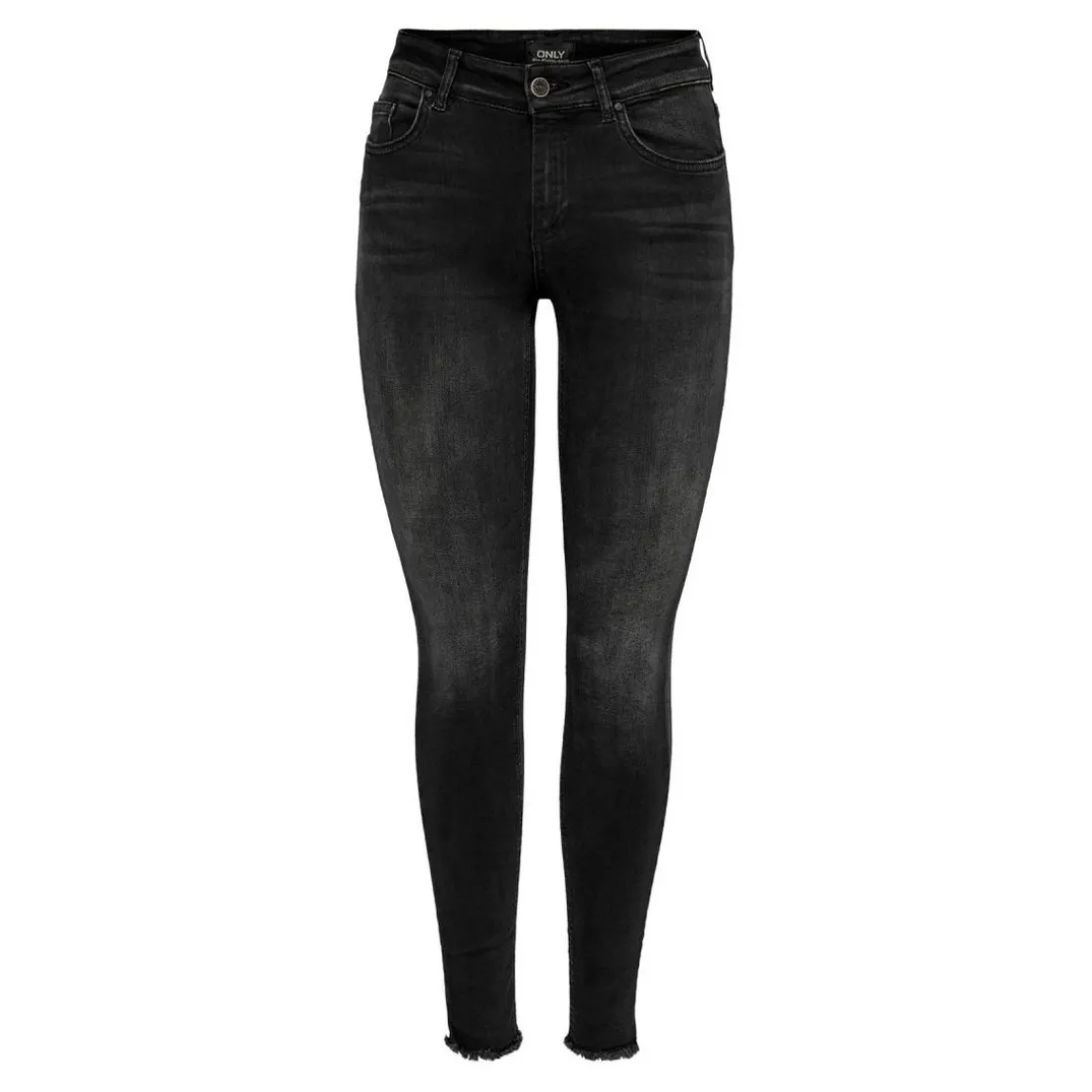 Jean skinny Longueur cheville noir en coton Lise
