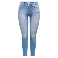 Jean skinny Longueur cheville bleu en coton Yas