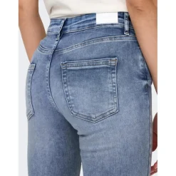 Jean skinny Longueur cheville bleu en coton Zoe