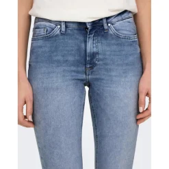 Jean skinny Longueur cheville bleu en coton Zoe
