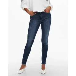 Jean skinny Longueur cheville bleu en coton Fawn