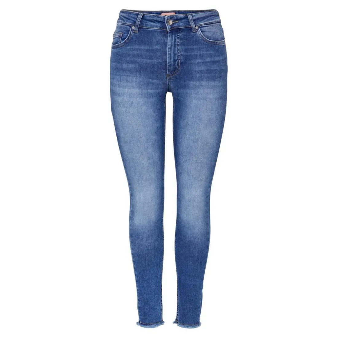 Jean skinny Longueur cheville bleu en coton Lane