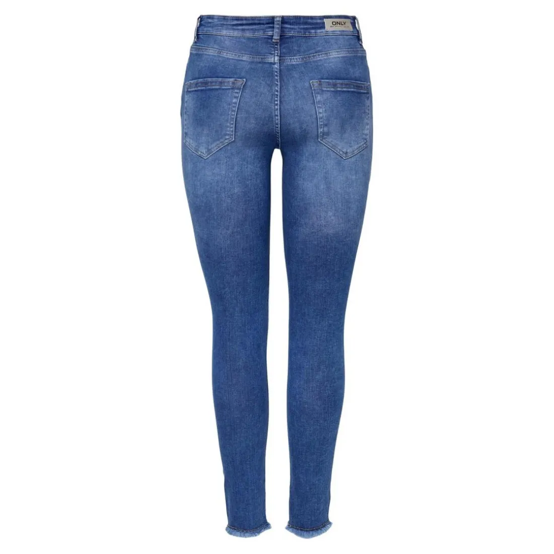 Jean skinny Longueur cheville bleu en coton Lane