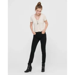 Jean skinny noir en coton modal Tess
