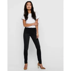 Jean skinny noir en coton Lina