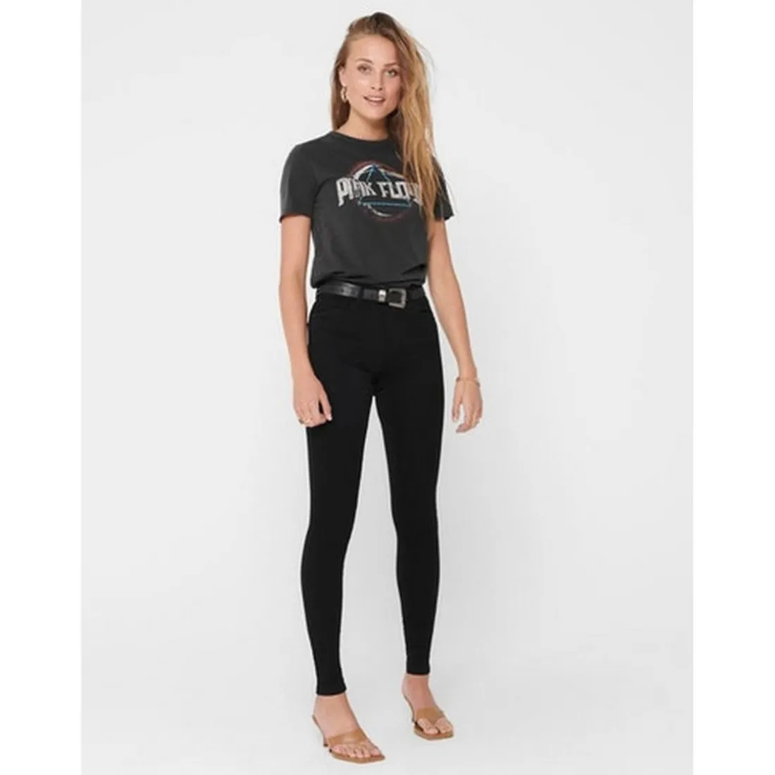 Jean skinny noir en coton Cleo