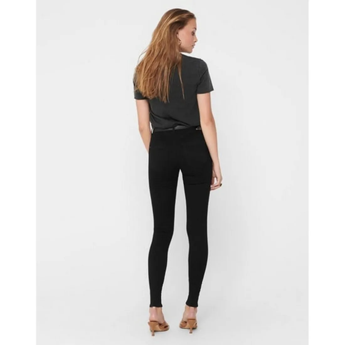 Jean skinny noir en coton Cleo