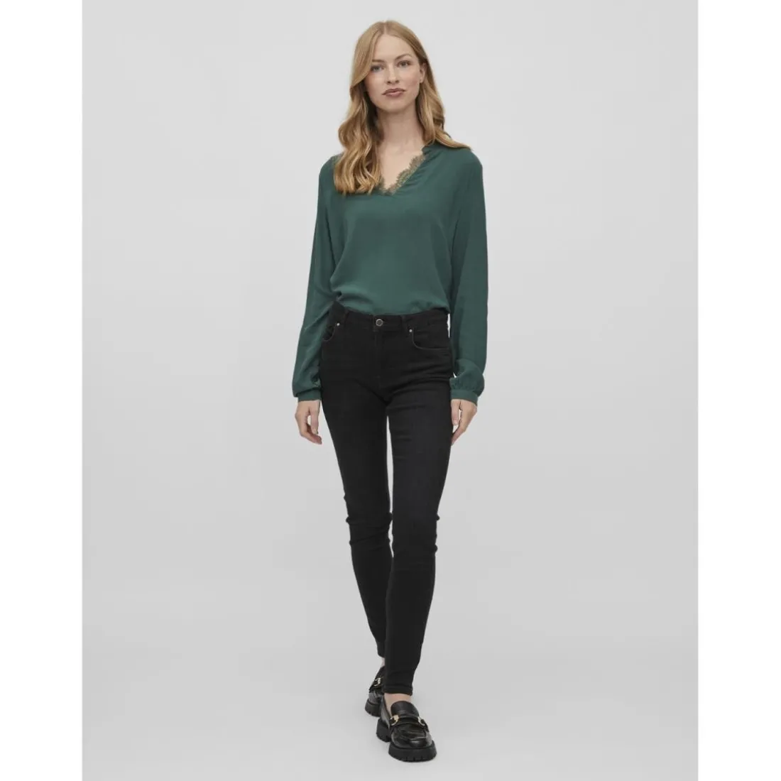 Jean skinny noir en coton Elsie