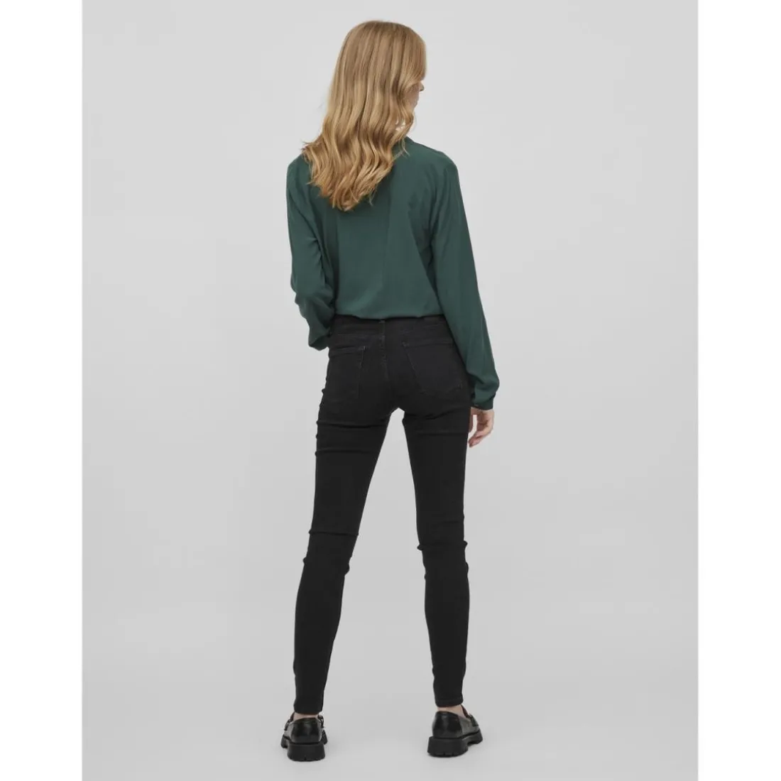 Jean skinny noir en coton Elsie
