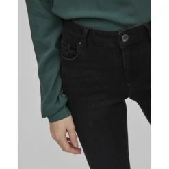 Jean skinny noir en coton Elsie