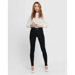 Jean skinny noir en coton Anya