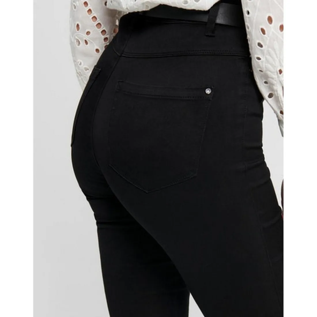 Jean skinny noir en coton Anya