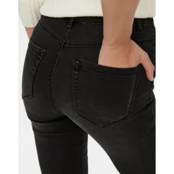 Jean skinny noir en coton Ida