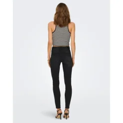 Jean skinny noir en coton Mina