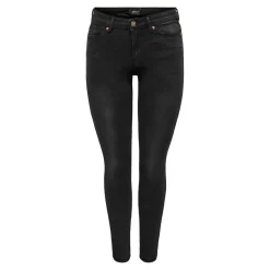 Jean skinny noir en coton Mina