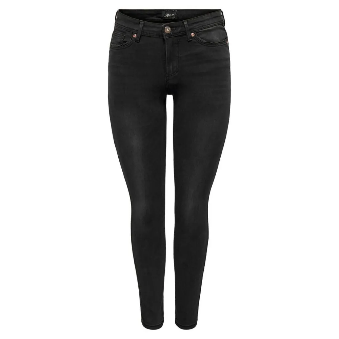 Jean skinny noir en coton Mina