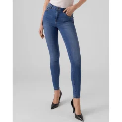Jean skinny Skinny Fit Taille moyenne Longueur regular bleu Sia