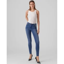 Jean skinny Skinny Fit Taille moyenne Longueur regular bleu Sia