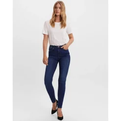 Jean skinny Skinny Fit Taille moyenne Longueur regular bleu Skye