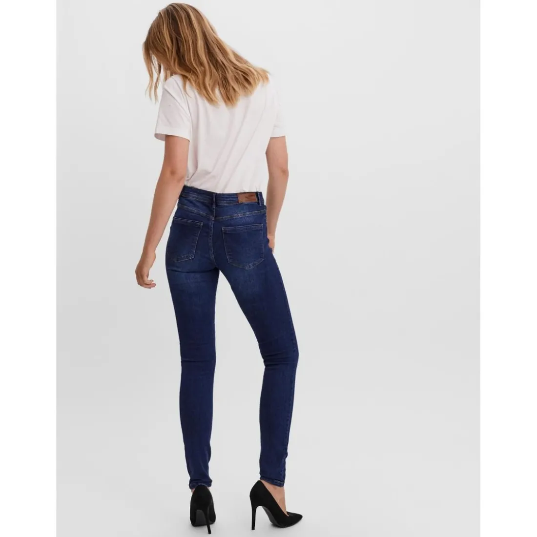 Jean skinny Skinny Fit Taille moyenne Longueur regular bleu Skye