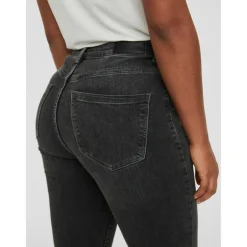 Jean skinny Skinny Fit Taille haute Longueur regular gris Hana