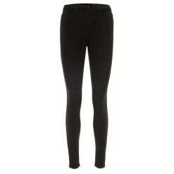 Jean skinny Skinny Fit Taille haute Longueur regular noir en coton modal Esme