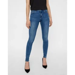 Jean skinny Skinny Fit Taille moyenne Longueur regular bleu Nora