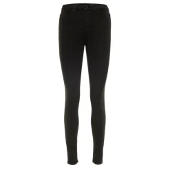 Jean skinny Skinny Fit Taille haute Longueur regular noir en coton modal Ione