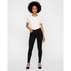 Jean skinny Slim Fit Taille haute Longueur regular noir Cleo