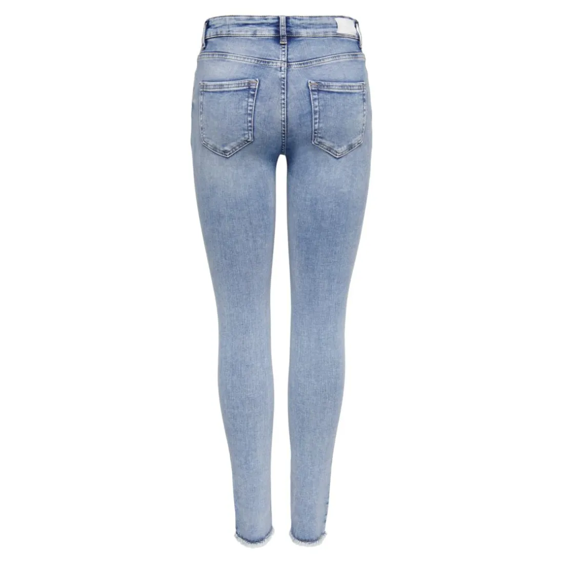 Jean skinny taille moyenne bleu en coton Molly