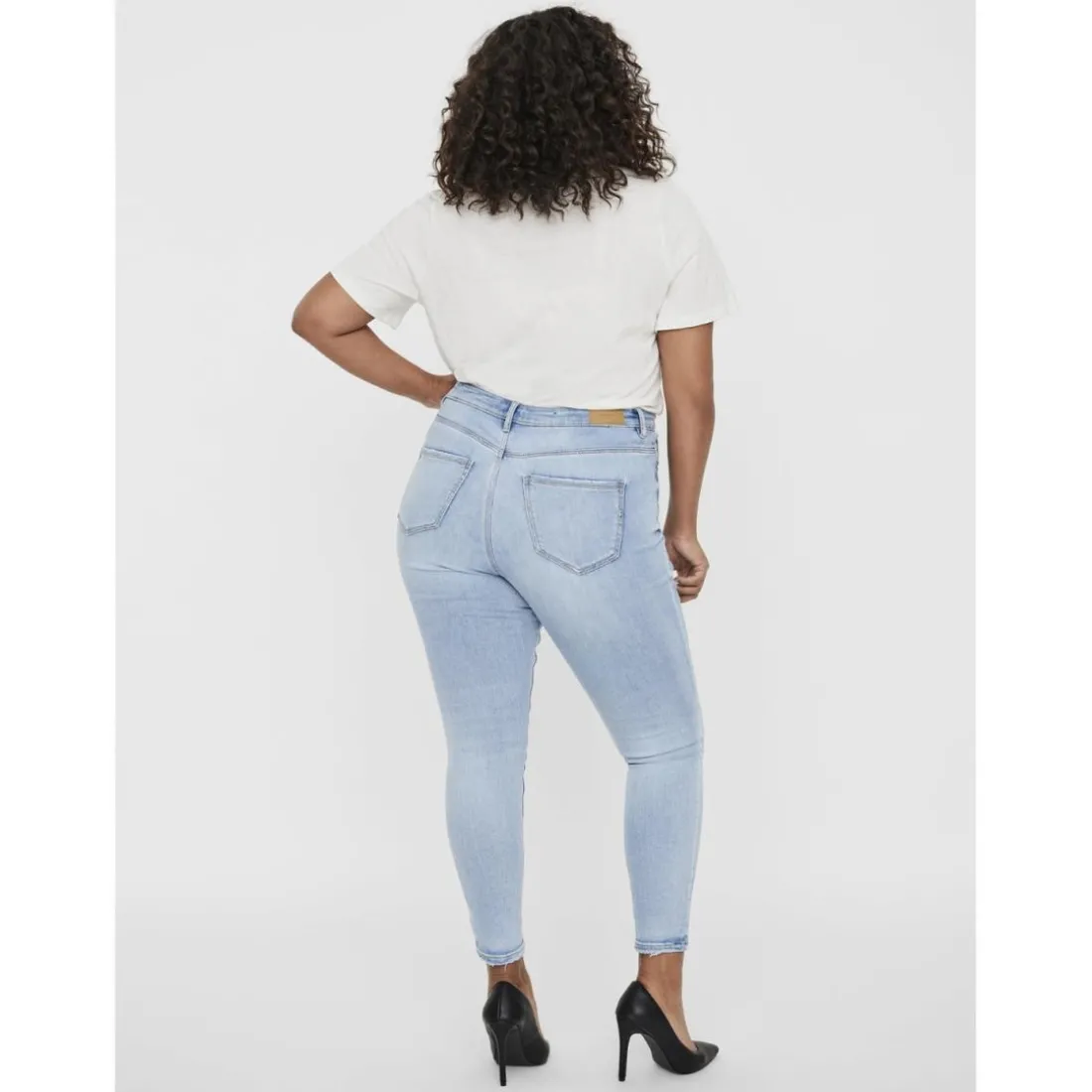 Jean slim fit bleu clair en coton Kai