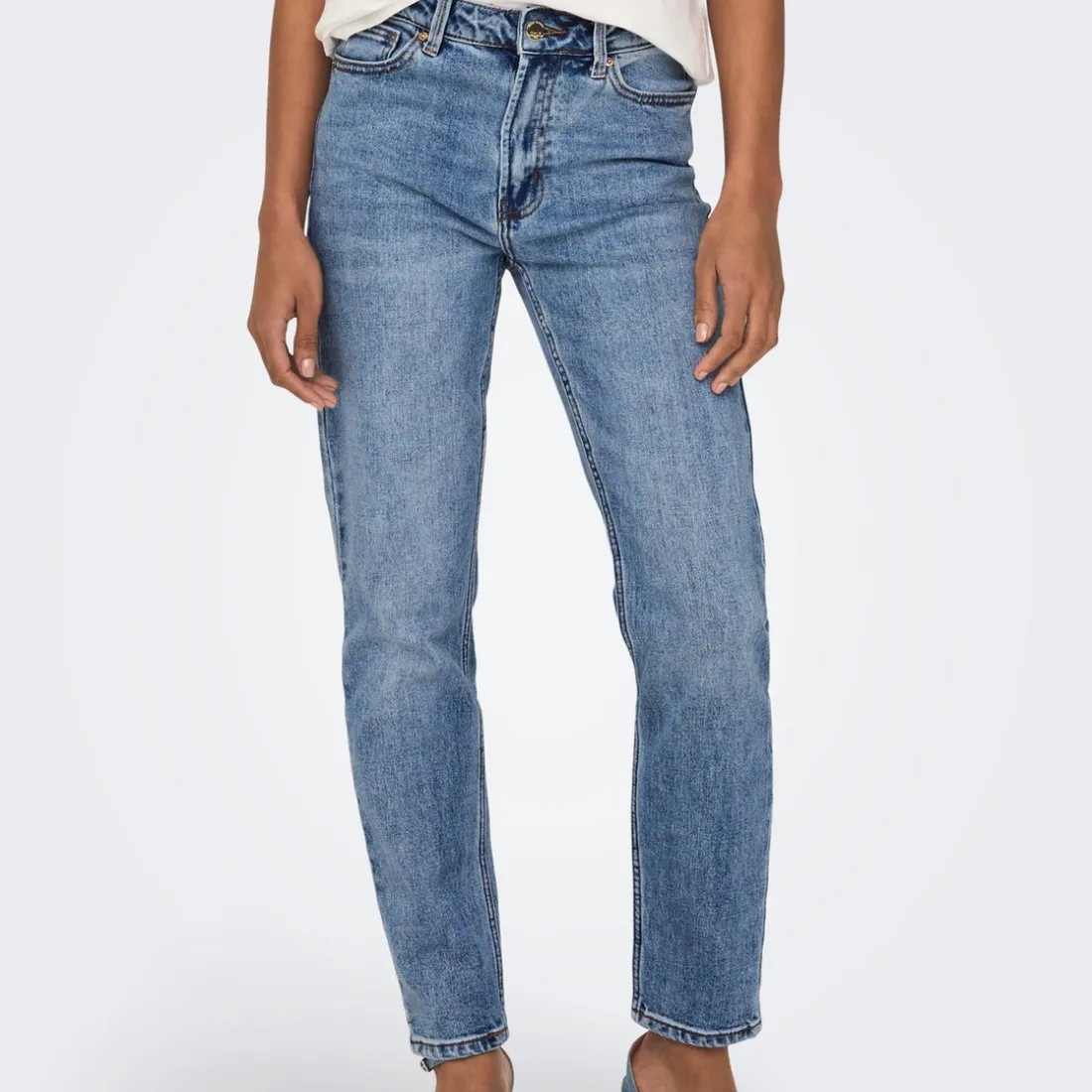Jean Slim ONLPOWER - Bleu en coton Cara