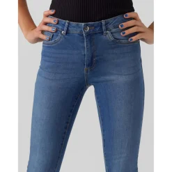 Jean slim Slim Fit Taille moyenne Longueur regular bleu Lara