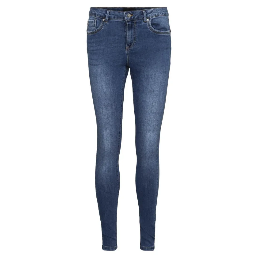 Jean slim Slim Fit Taille moyenne Longueur regular bleu Lara