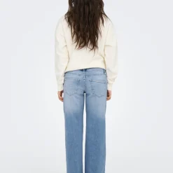 Jean taille basse ONLJUDY - Bleu en coton Emma