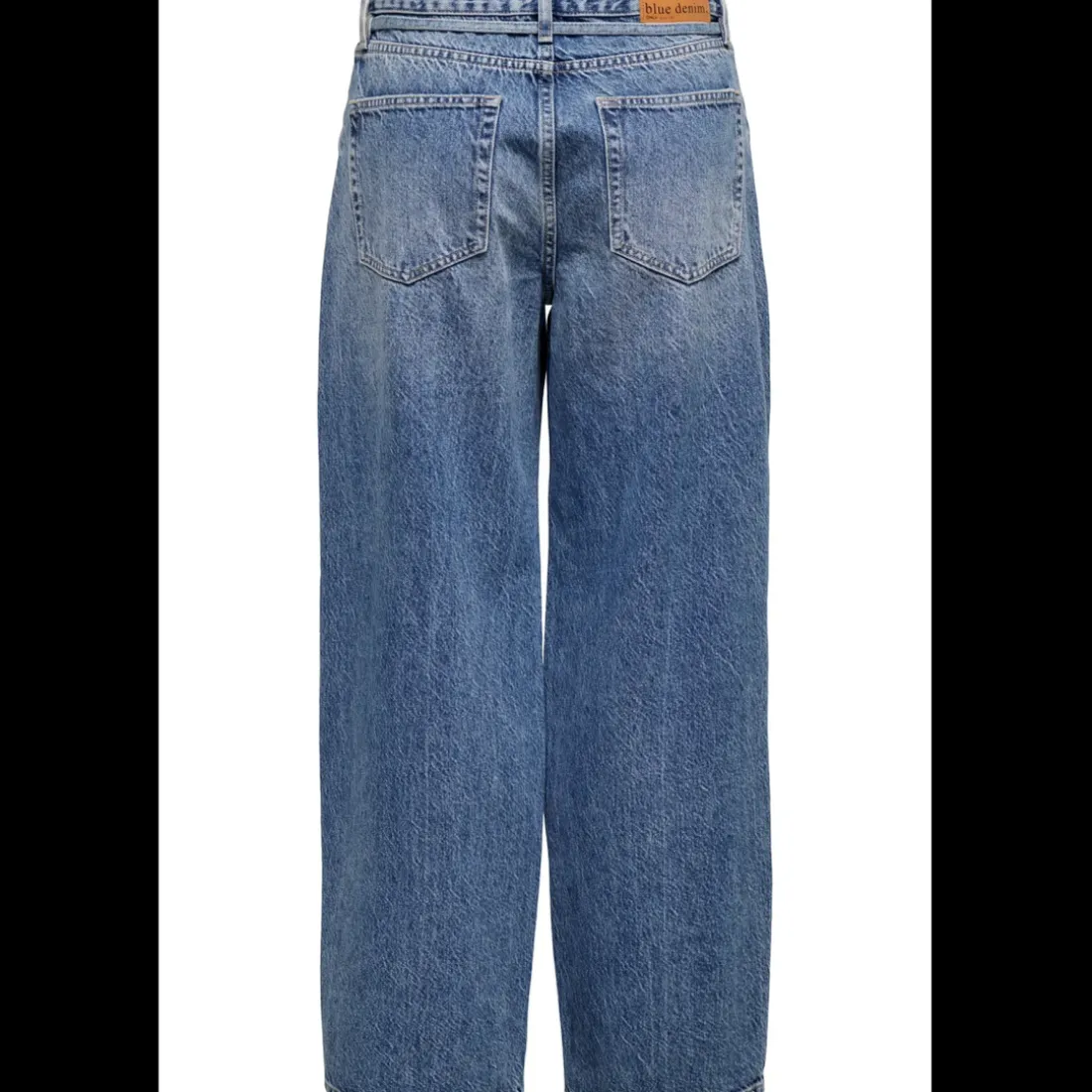 Jean Taille moyenne balloon bleu denim en coton Yas