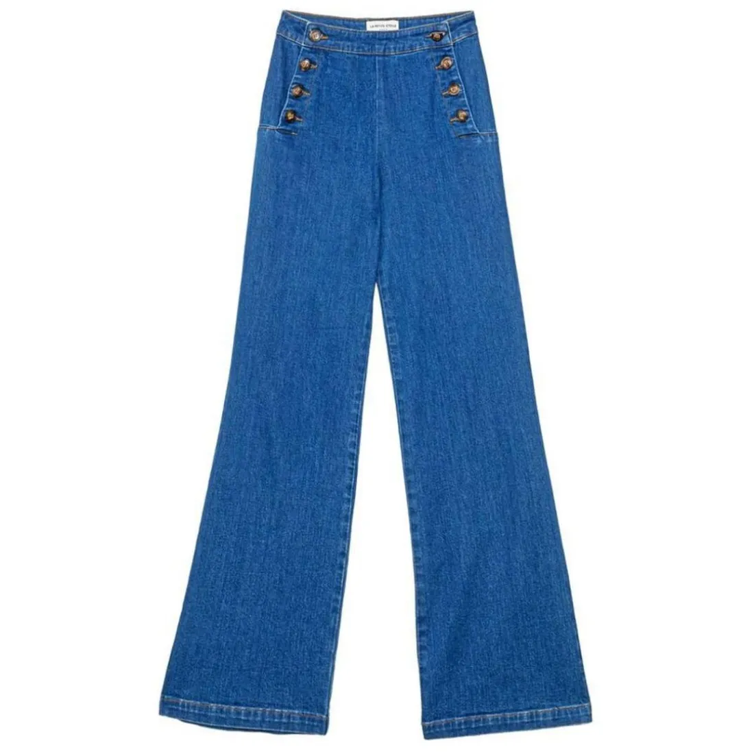 Jean wash PAULIE en coton bleu