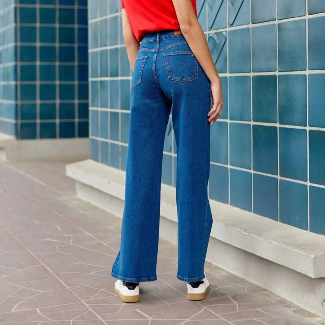 Jean wash ZEPHYR en coton bleu