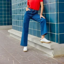 Jean wash ZEPHYR en coton bleu