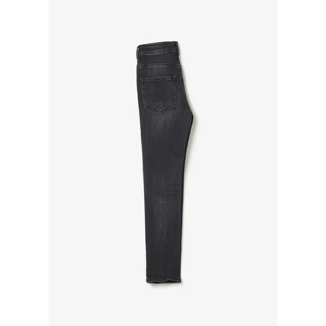 Jeans power skinny fille taille haute, longueur 34 en coton