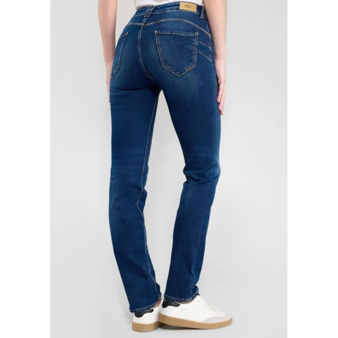 Jeans pulp regular taille haute en coton
