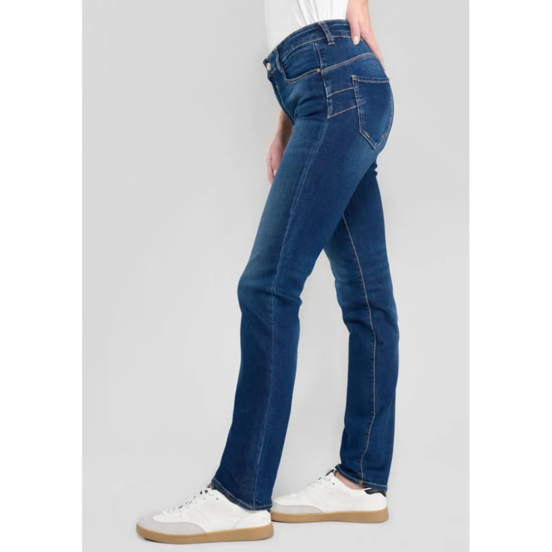Jeans pulp regular taille haute en coton