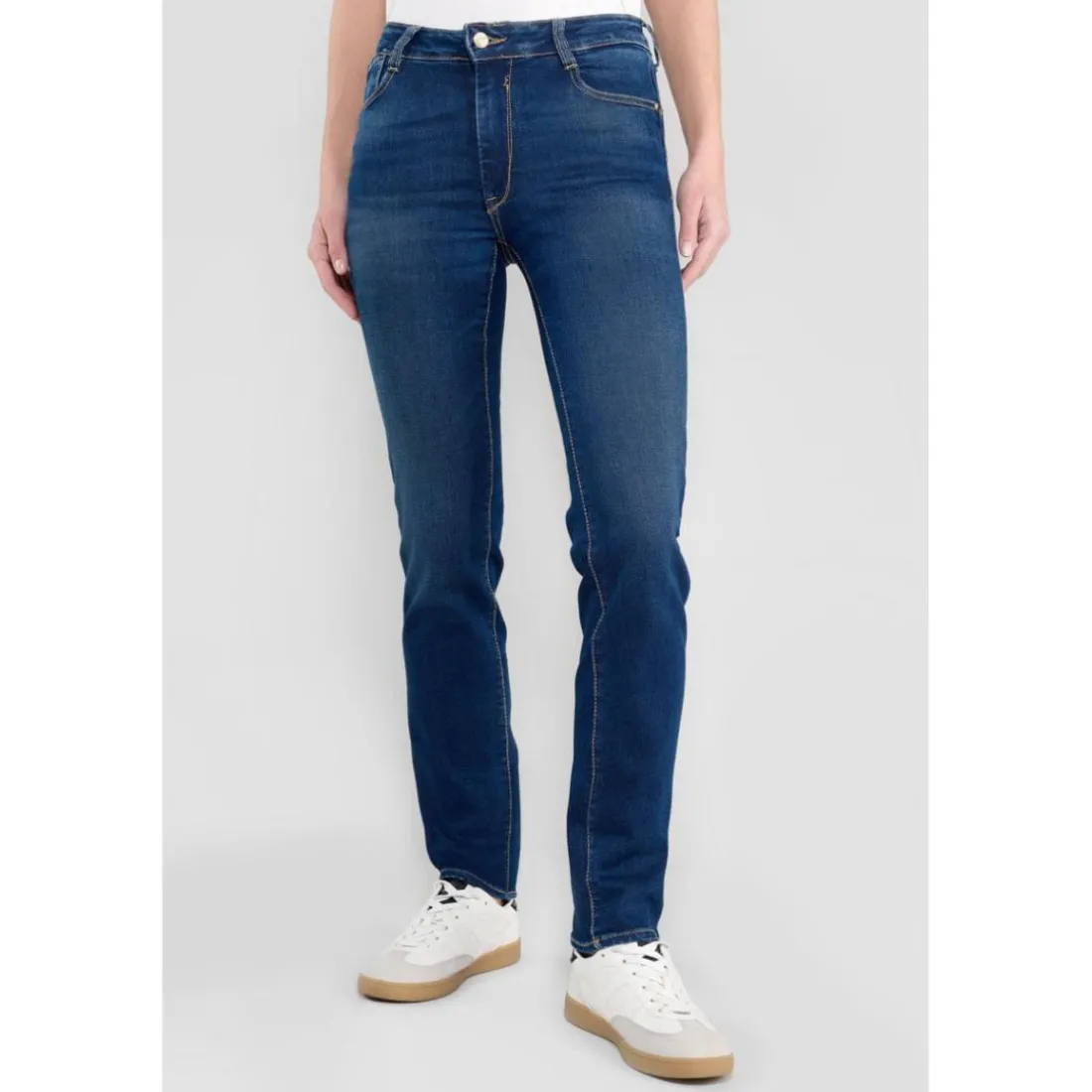 Jeans pulp regular taille haute en coton