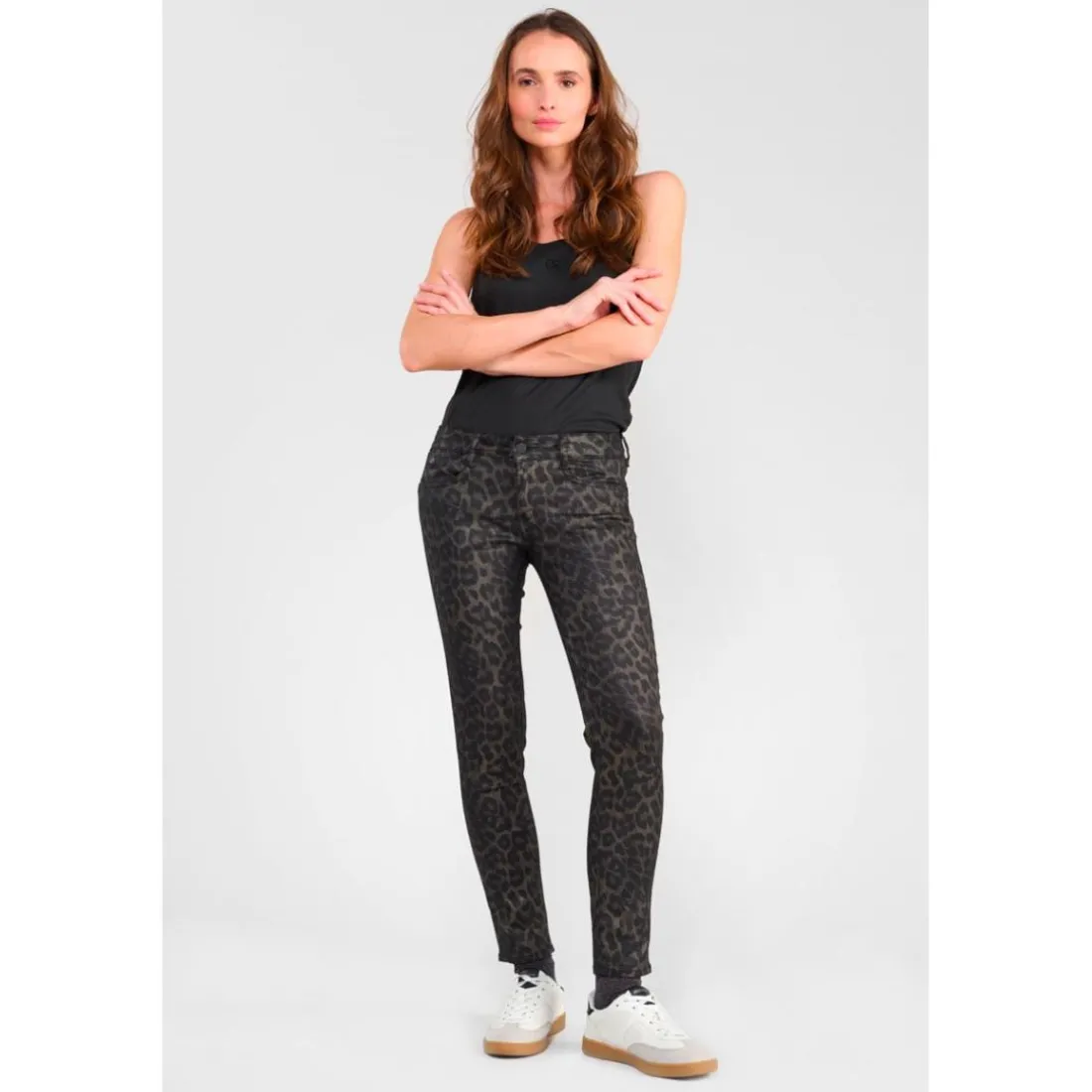 Jeans pulp slim 7/8ème, longueur 34 Juno en coton