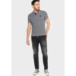Jeans ajusté 600/17, longueur 34 noir en coton