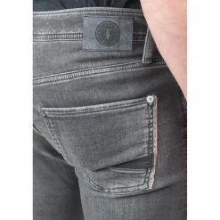 Jeans ajusté BLUE JOGG 700/11, gris Mack en coton