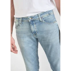 Jeans ajusté BLUE JOGG 700/11, longueur 34 bleu en coton Glen