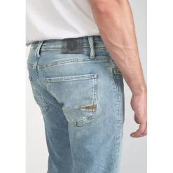 Jeans ajusté BLUE JOGG 700/11, longueur 34 bleu en coton Glen