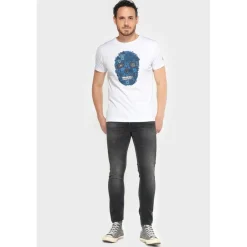 Jeans ajusté BLUE JOGG 700/11, longueur 34 noir en coton Ray