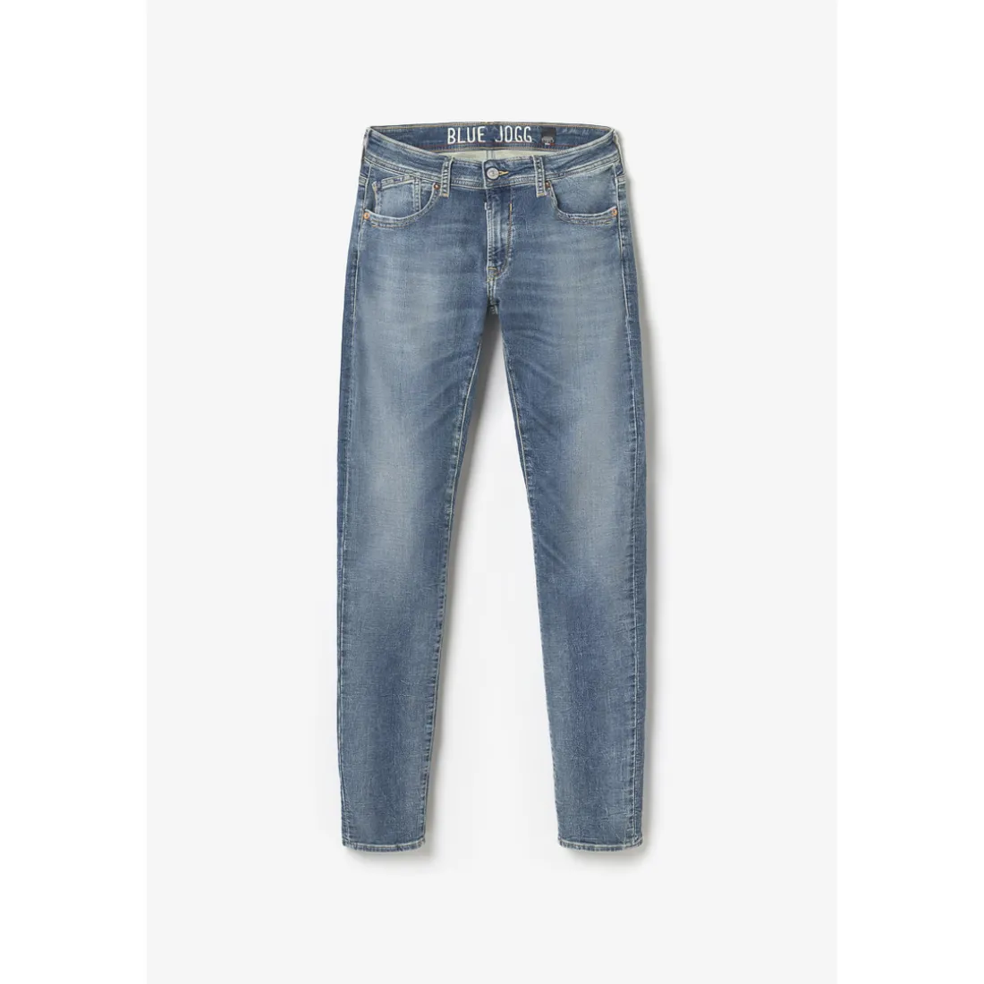 Jeans ajusté BLUE JOGG 700/11, longueur 34 bleu en coton Neal